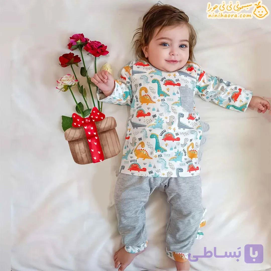 بلوز و شلوار ساسبندی پسرانه — تصویر 1