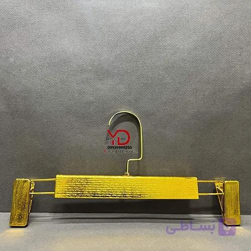 چوب لباسی دوگیره طلایی