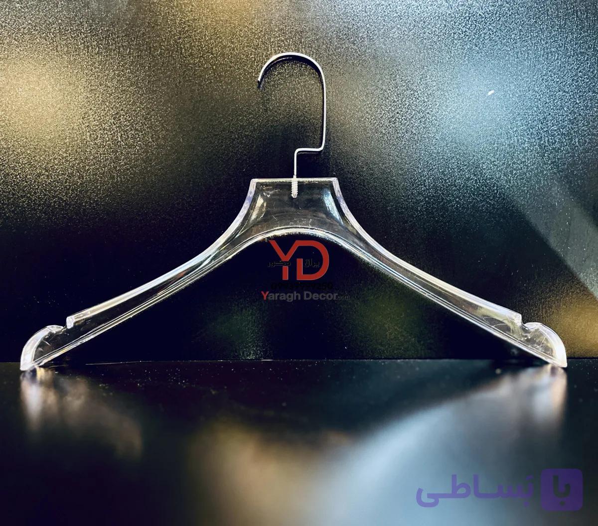 چوب لباسی کریستالی شیشه ای اپل دار — تصویر 1