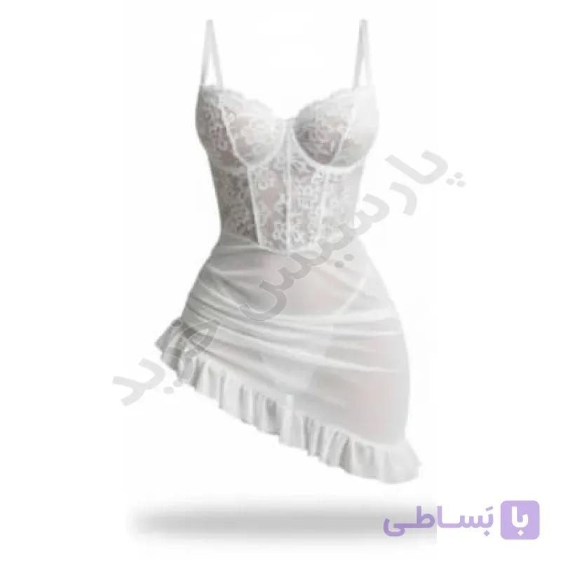 لباس خواب زنانه دلوین | تور و گیپور — تصویر 1