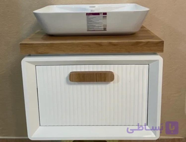 روشویی کابینتی کد 801 سفید