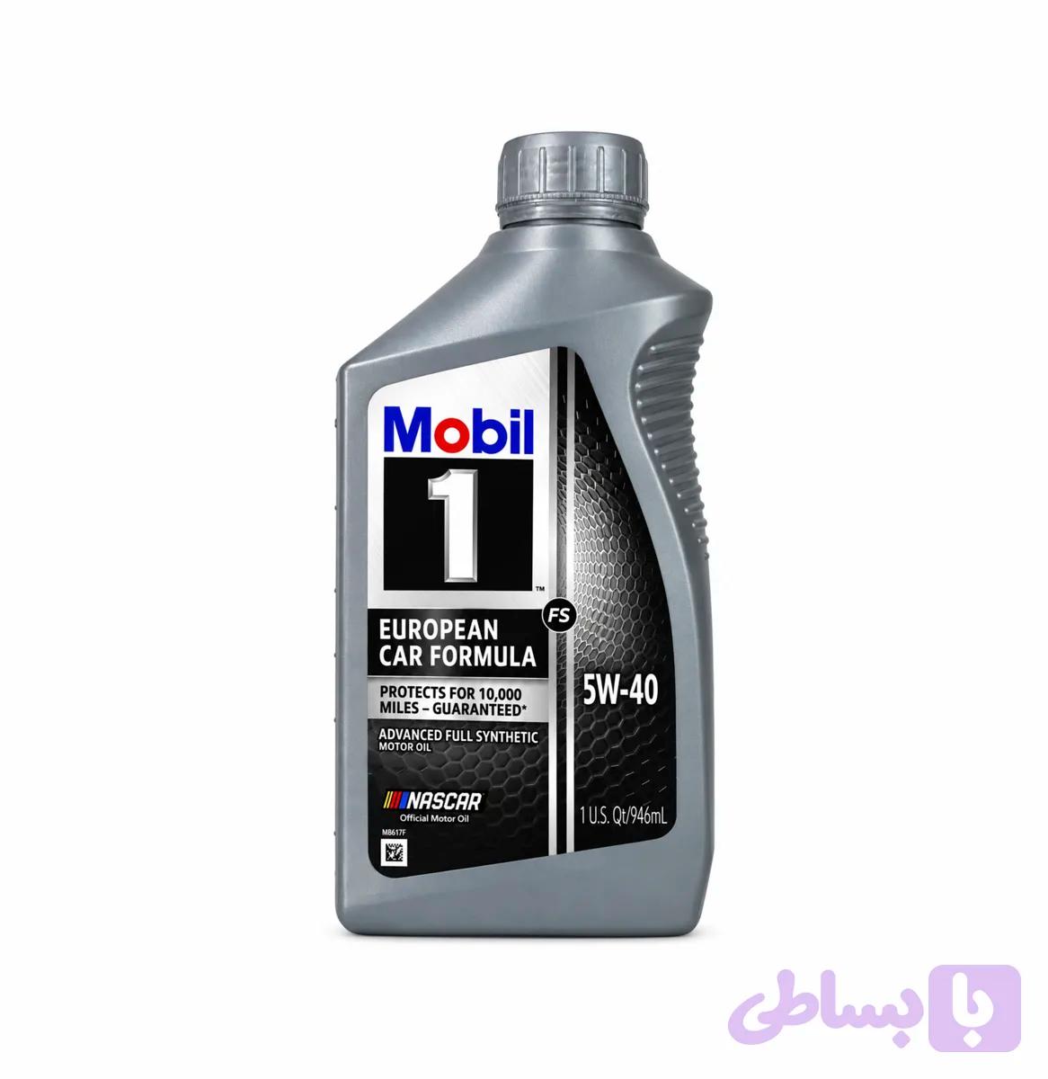 روغن موتور Mobil 1 European Car Formula FS 5W40 حجم 946 میلی‌لیتر — تصویر 1