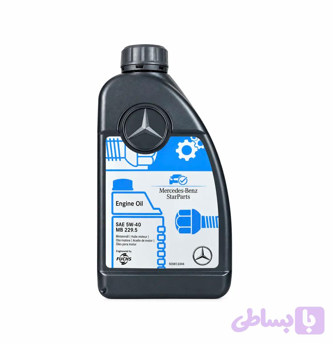روغن موتور مرسدس بنز Mercedes-Benz 5W40 MB 229.5 حجم 1 لیتر — تصویر 1