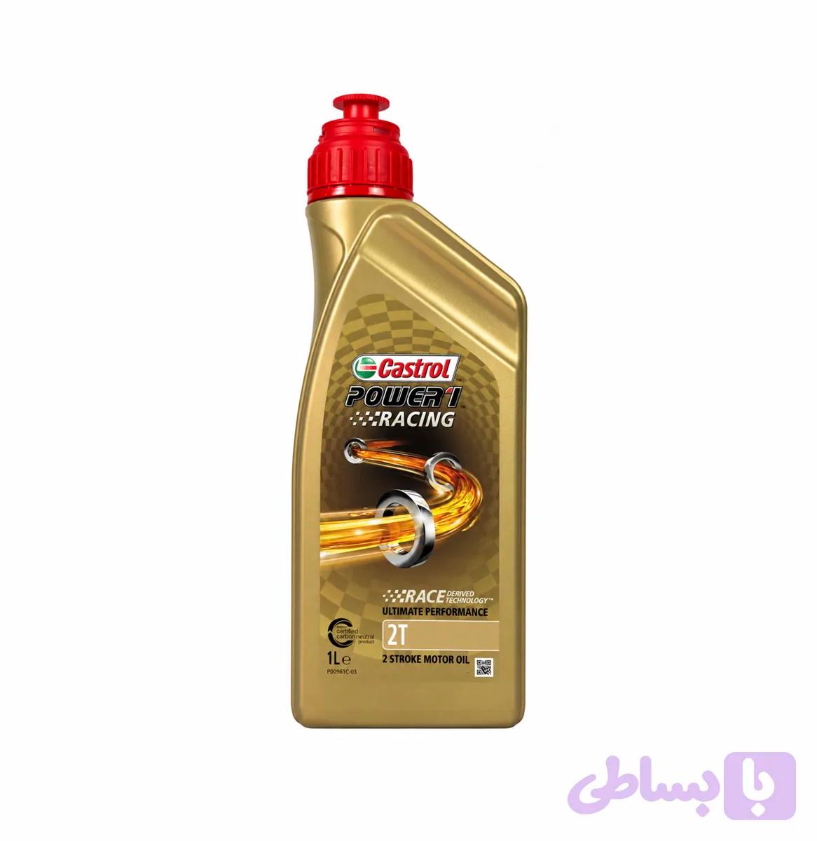 روغن موتور کاسترول Castrol POWER1 Racing 2T لیتری JASO FD — تصویر 1