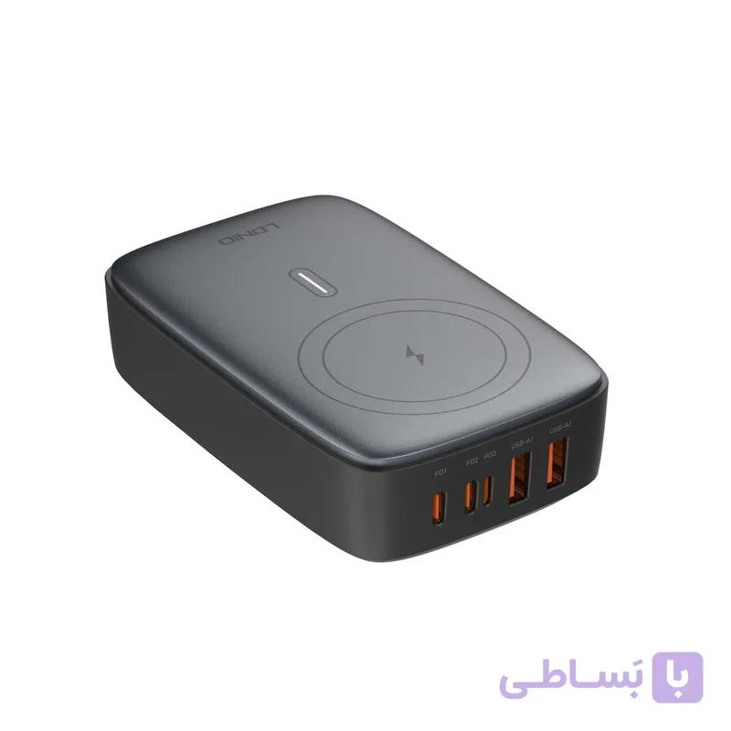 شارژر رومیزی الدینیو مدل GAN-6IN1-Q4010-140W