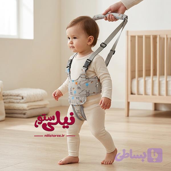 بند کمک راه کودک طرح مستربین برند نینی سیف Nini safe — تصویر 1