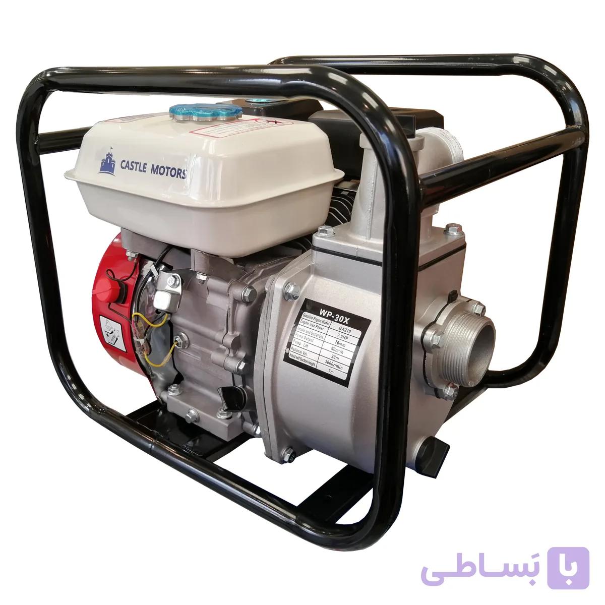موتور پمپ  آب بنزینی کستل موتورز  مدل WP-30X