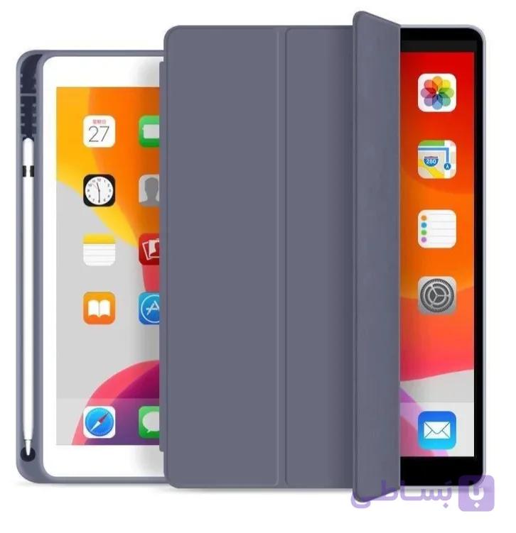 کیف کلاسوری اسمارت سیلیکونی جا قلم دار مناسب برای تبلت اپل iPad Pro 12.9 inch 2020 – 2021-- 2020