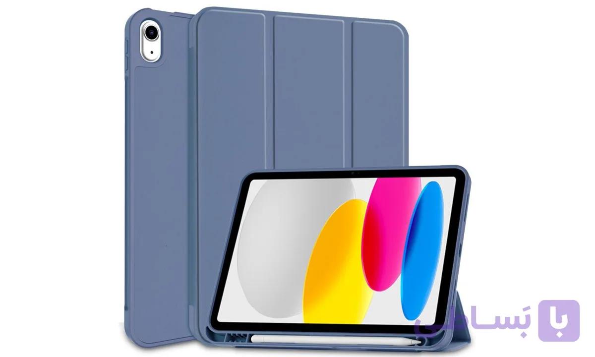 کیف کلاسوری اسمارت سیلیکونی جا قلم دار مناسب برای تبلت iPad 11th 2025 (A16)