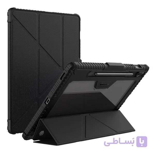 کیف کلاسوری هوشمند نیلکین سامسونگ Galaxy Tab S10 FE Plus Nillkin Bumper Leather Case
