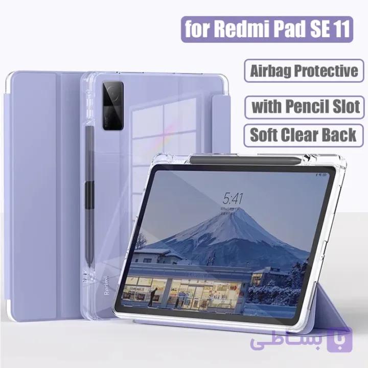 کیف کلاسوری مدل اسمارت جا قلم دار مناسب برای تبلت شیائومی Redmi pad  SE