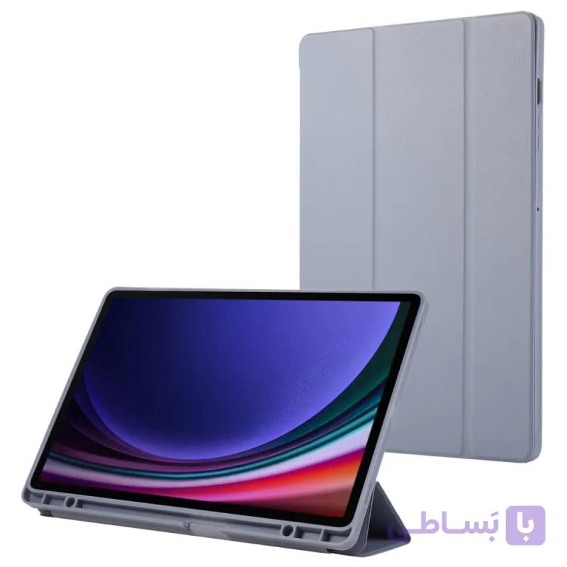 کیف کلاسوری اسمارت سیلیکونی جا قلم دار تبلت اپل iPad 10.2 (7th - 8th - 9th Gen)