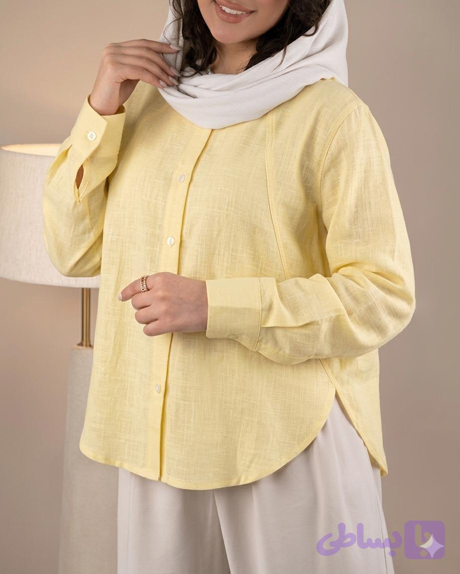 شومیز زنانه برند نازدونه مدل جلو برش