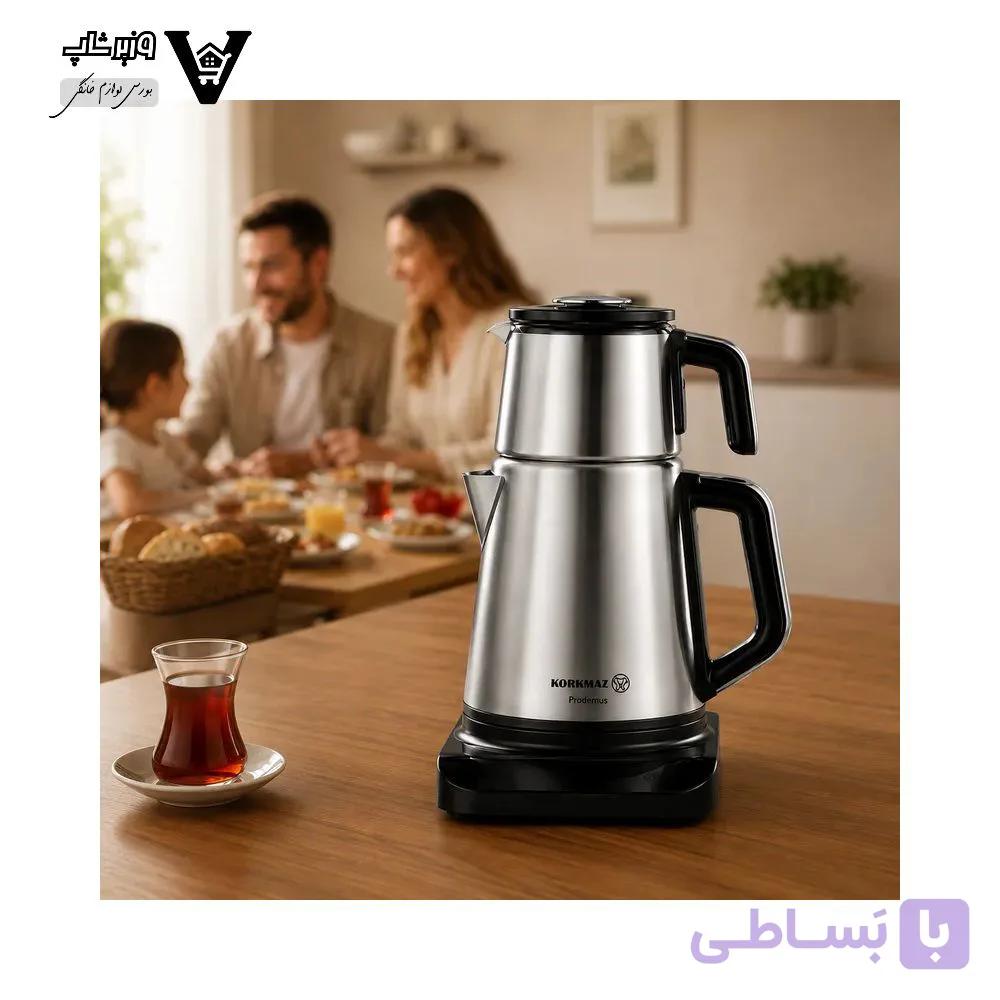 چای‌ ساز برقی کرکماز مدل Prosense Inox A852-02 — تصویر 1