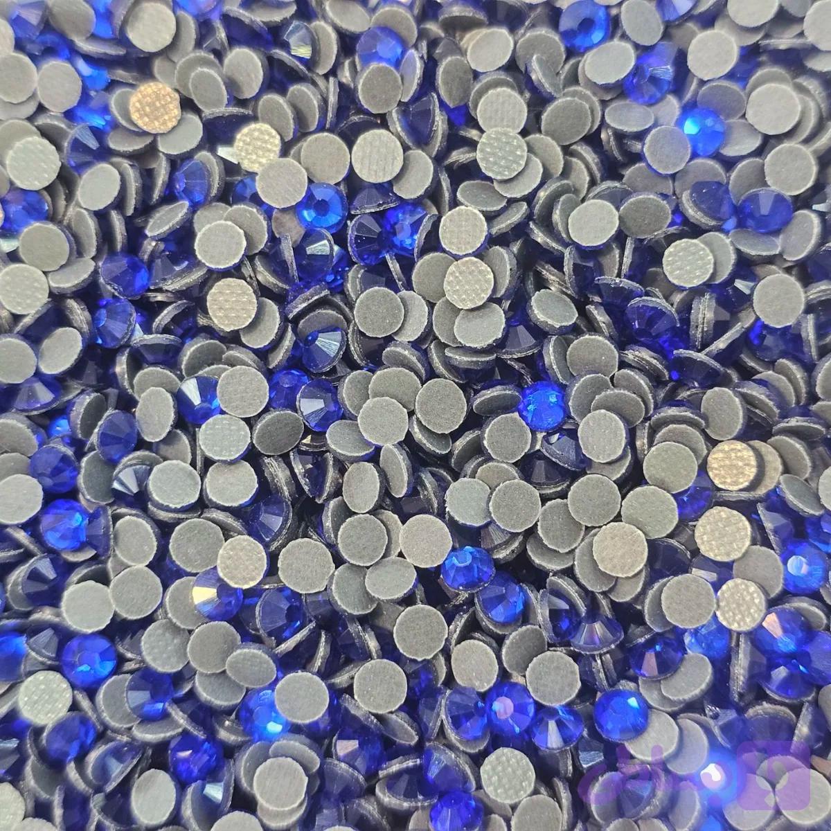نگین حرارتی dmc آبی کاربنی سایز ۱۶