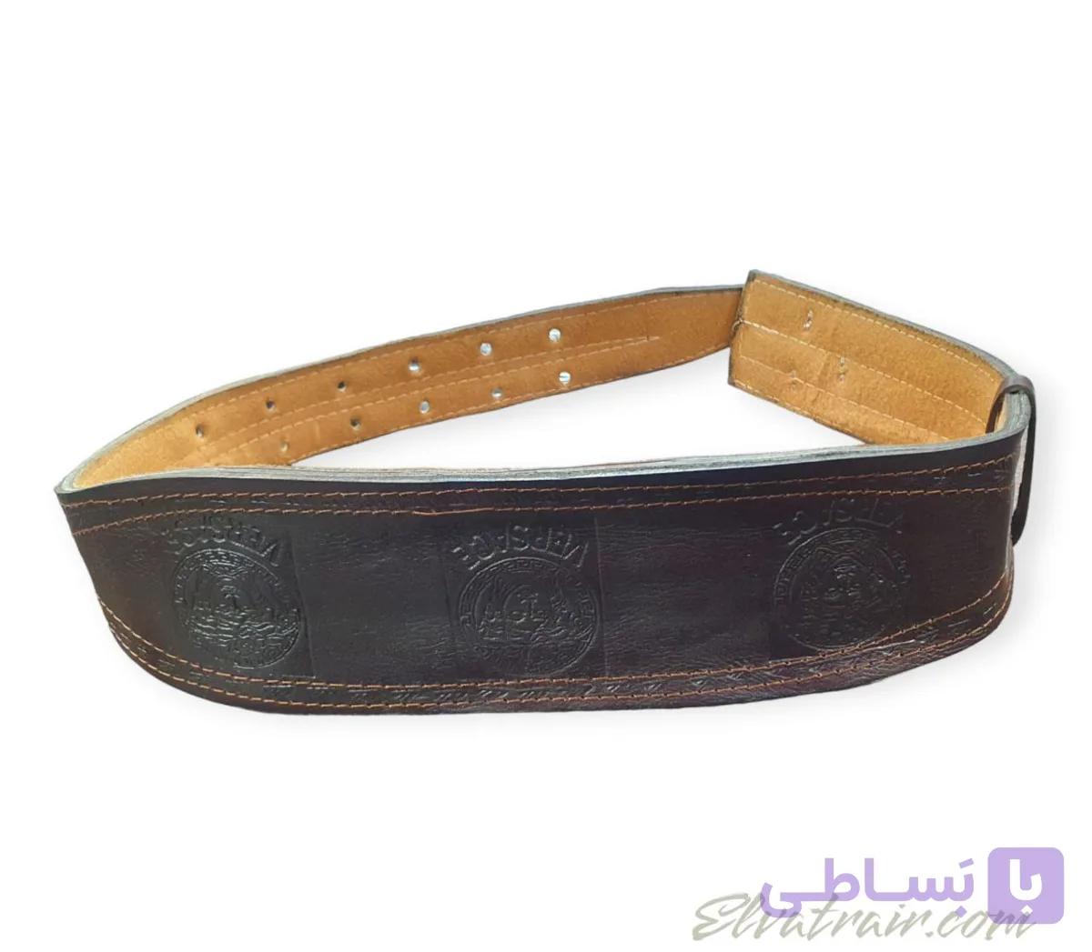 کمربند بدنسازی چرم 10سانت