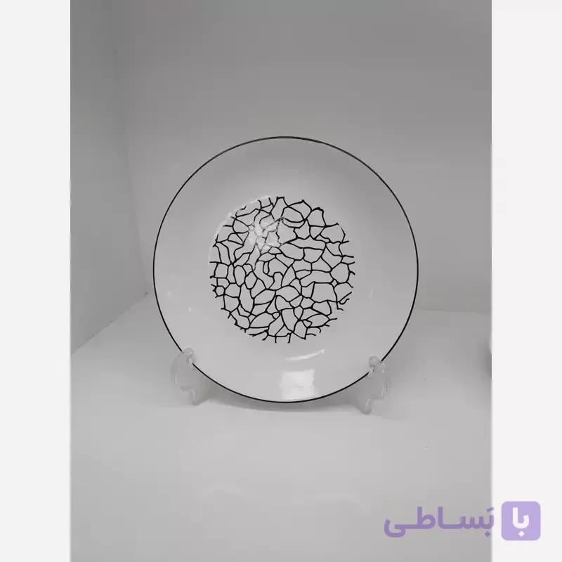 بشقاب پیش دستی سرامیکی تکست دار