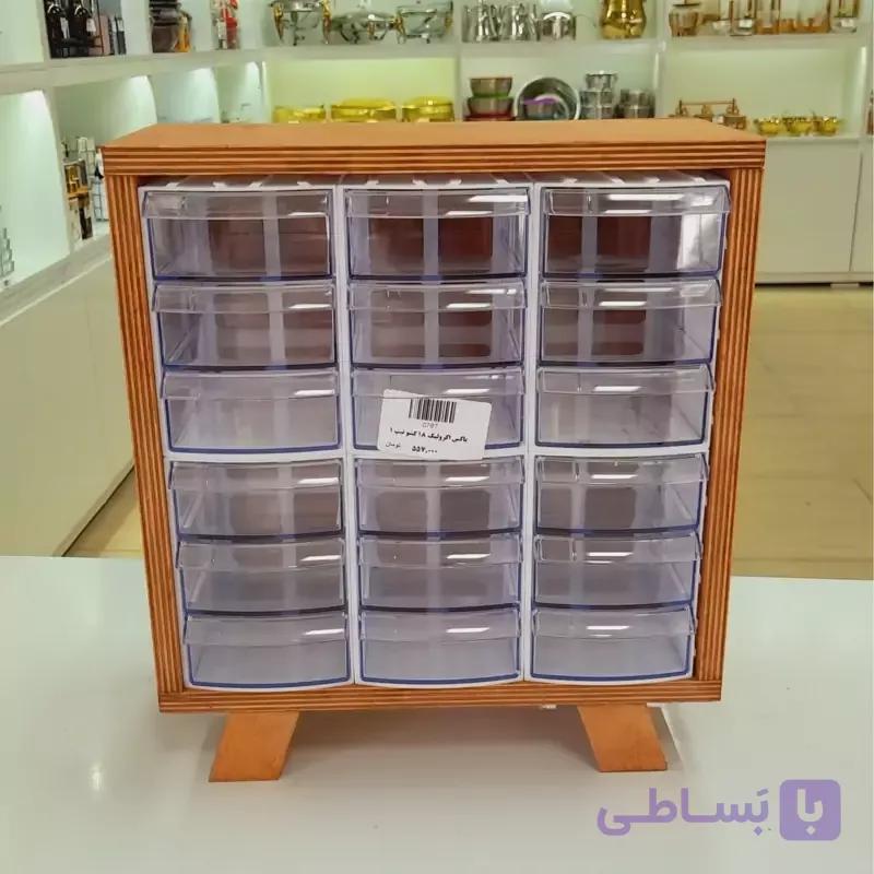 فایل باکس 18 کشو جا ادویه آکرولیک