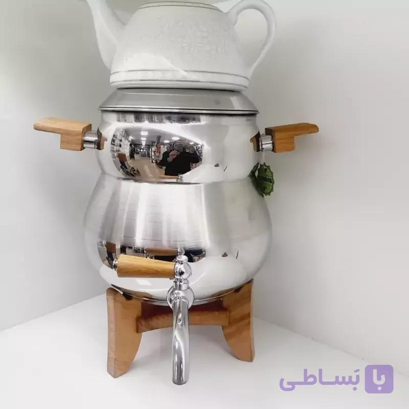 کتری و قوری وارمردار استیل 6 لیتر برند شوبوک