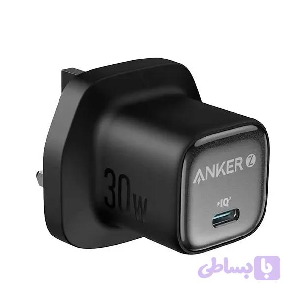 شارژر دیواری 30 وات انکر A2698k11 PD 3A سه پین — تصویر 1
