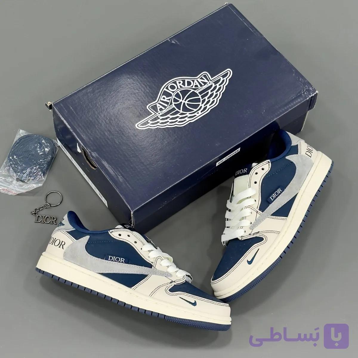 کتونی نایک ایرجردن زنانه مدل تراویس اسکات دیور — تصویر 1