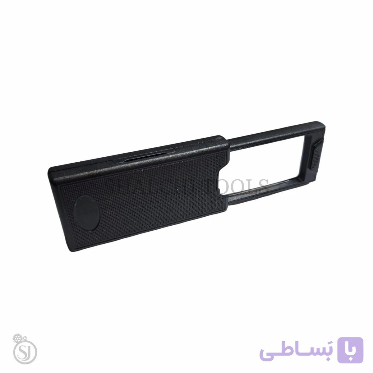 ذره بین کشویی چراغ دار مدل 9581 با دو لنز بزرگنمایی رنگ مشکی — تصویر 1