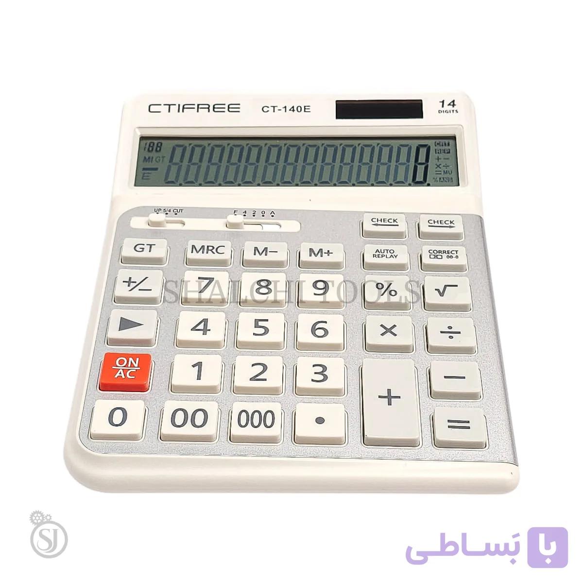ماشین حساب ۱۴ رقمی سی تی فری مدل CT-140E — تصویر 1