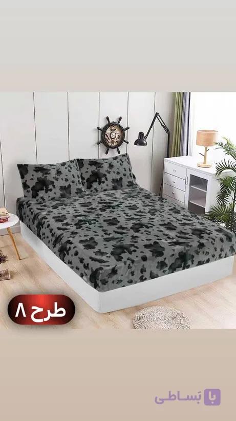 نیم ست مخمل ۲ نفره با طرح پوستی