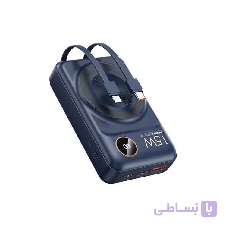 پاور بانک مگنتیک وایرلس ریمکس مدل RPP-519 ظرفیت 20000mAh — تصویر 1