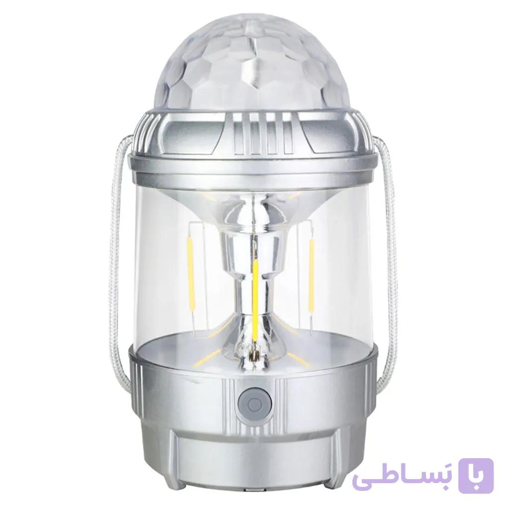 چراغ شارژی فانوسی رقص نور دار مدل HW-978W — تصویر 1