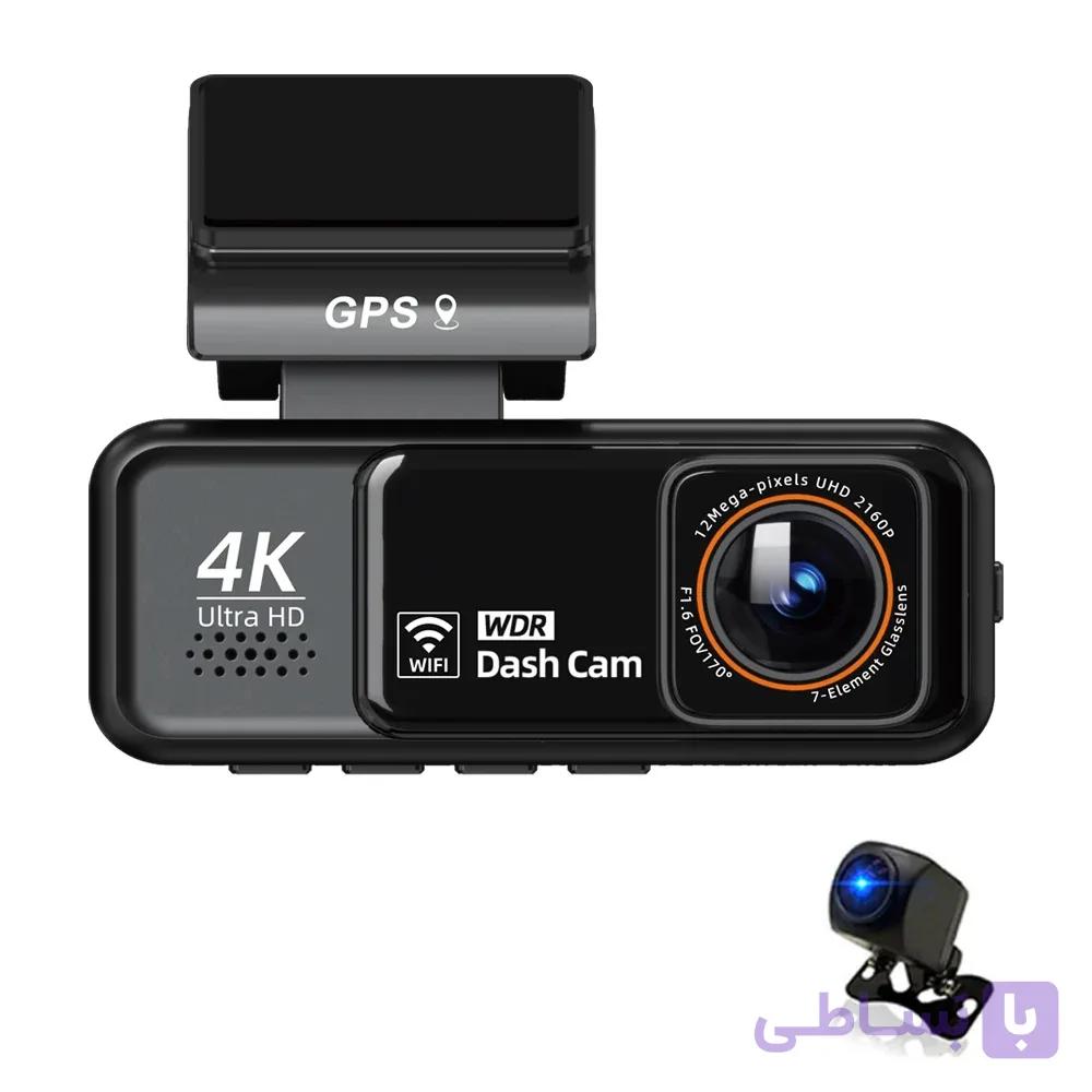 دوربین ثبت وقایع و ردیاب خودرو ویومکس مدل VM8 (4K جلو + 2K عقب، GPS، Wi‑Fi، BSD) — تصویر 1