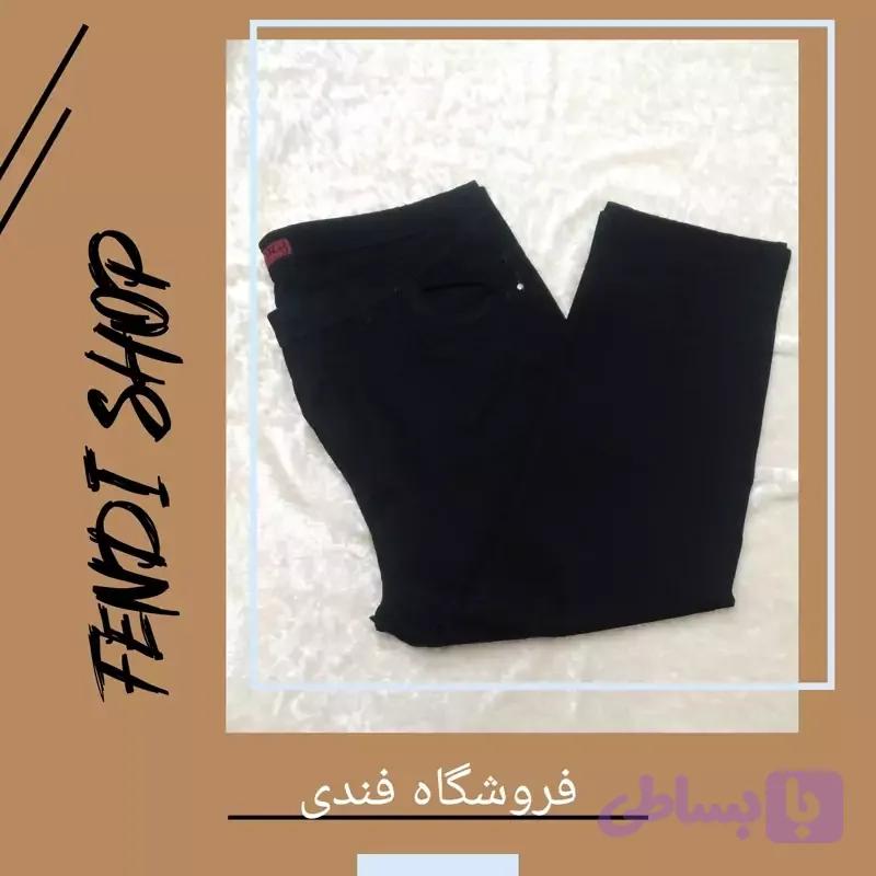 شلوار لی مردانه سایز فوق العاده بزرگ رنگ سورمه ای