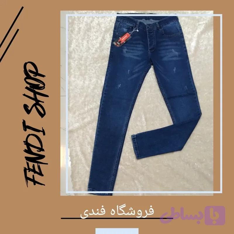 شلوار لی مردانه اسپرت طرح ترک فول کش