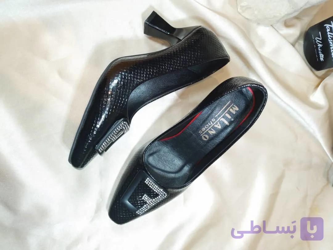 کفش مجلسی زنانه (مدل فندی کندویی ) پاشنه ۵ سانت