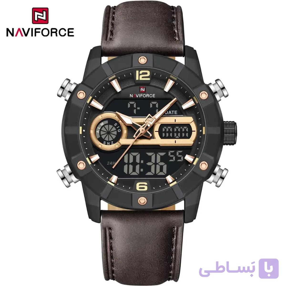 ساعت مچی عقربه‌ای مردانه نیوی فورس مدل NF9263 S/RG/DBN — تصویر 1