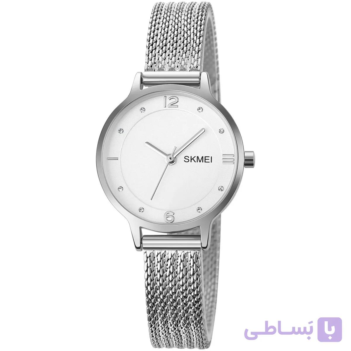 ساعت مچی زنانه اسکمی مدل 1874 با بند استیل ضد زنگ — تصویر 1
