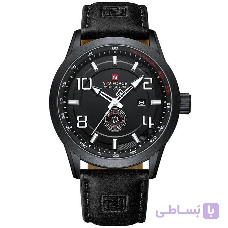 ساعت مچی مردانه نیوی فورس مدل NF9229BWB با بند چرم — تصویر 1