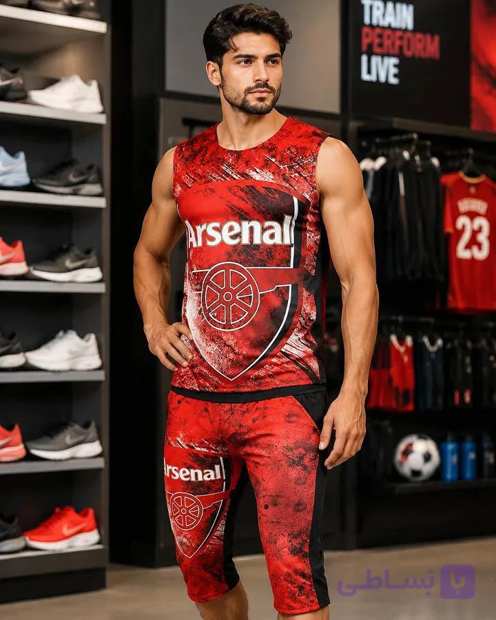 ست تاپ و شلوارک مردانه مدل Arsenal — تصویر 1