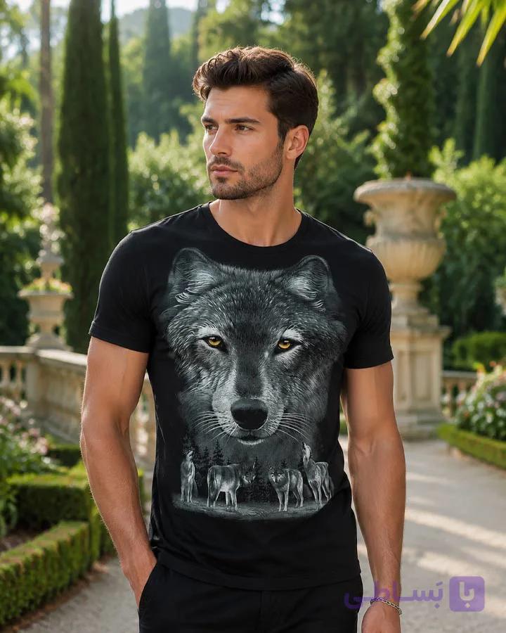 تیشرت مردانه مدل Wolf کد 5631 — تصویر 1