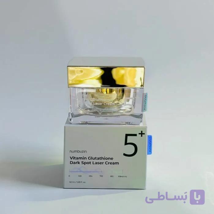 کرم ضدلک و روشن کننده گلوتاتیون نامبوزین 5 اورجینال numbuzin – No. 5 Vitamin Glutathione Dark Spot Laser Cream