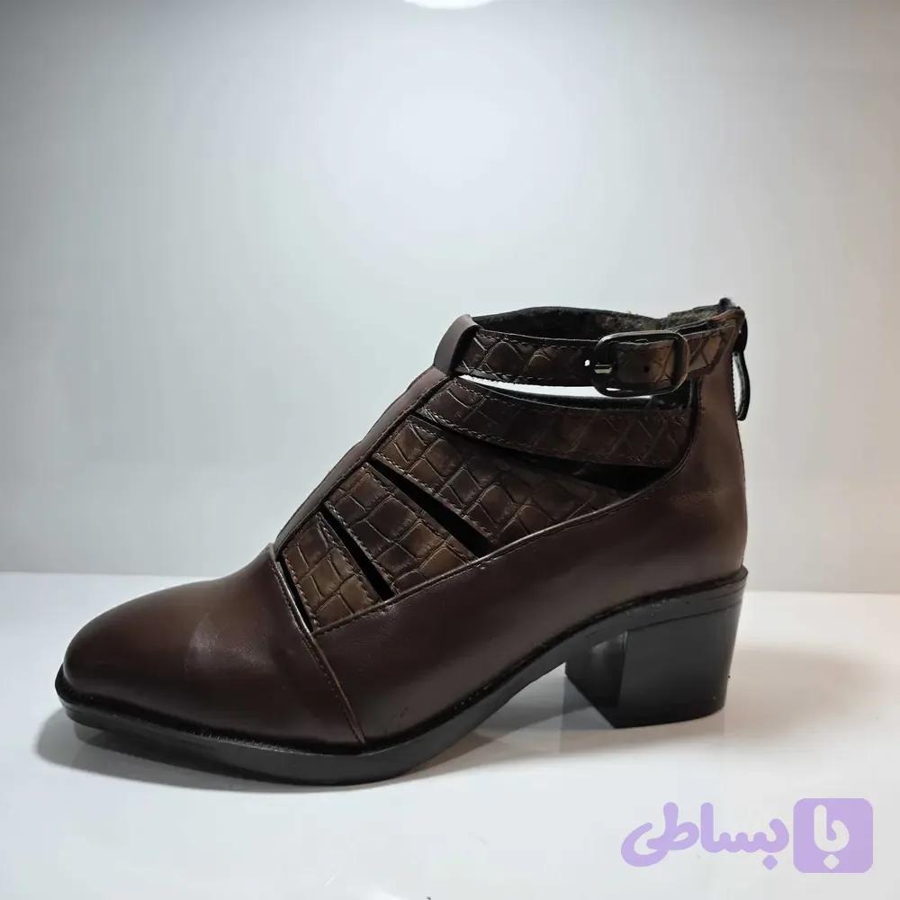 کفش نیم بت پشت زیپدار تابستانی مدل شاخدار — تصویر 1