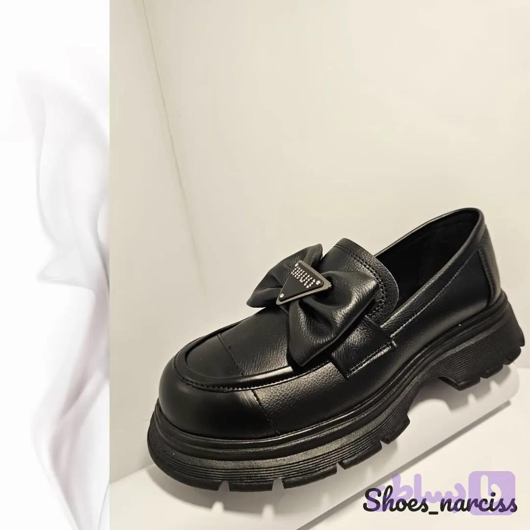 کفش لوفر پاپیونی با زیره PU — تصویر 1