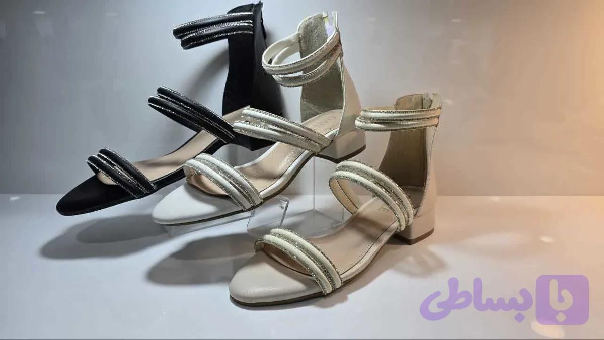 کفش صندل مجلسی پشت زیپدار،کد گانته — تصویر 1