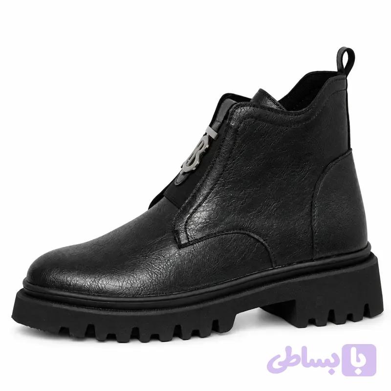 نیم بوت دو زیپ رویه کشدار — تصویر 1