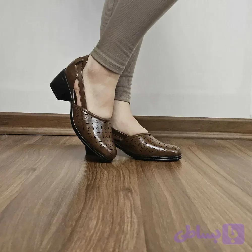 کفش تخت سوراخدار تابستانی،کد توکلی مدل گاندی — تصویر 1