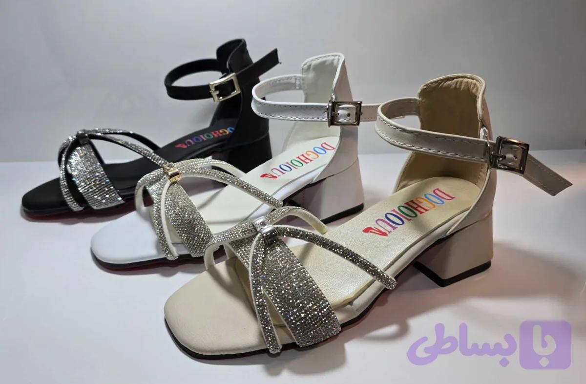 صندل مجلسی نگین دار بچه گانه — تصویر 1