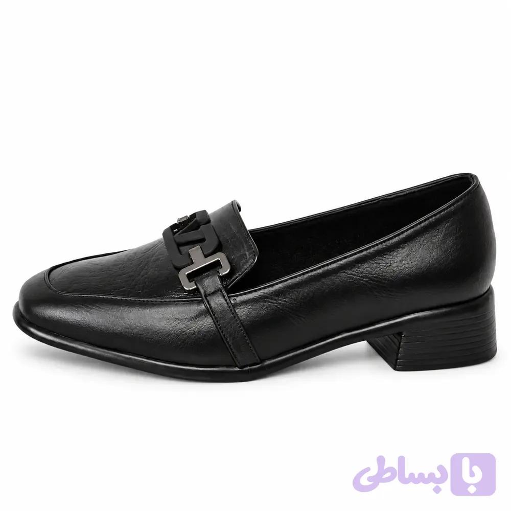 کفش کالج زنانه پاشنه ۴ سانت مدل رز — تصویر 1