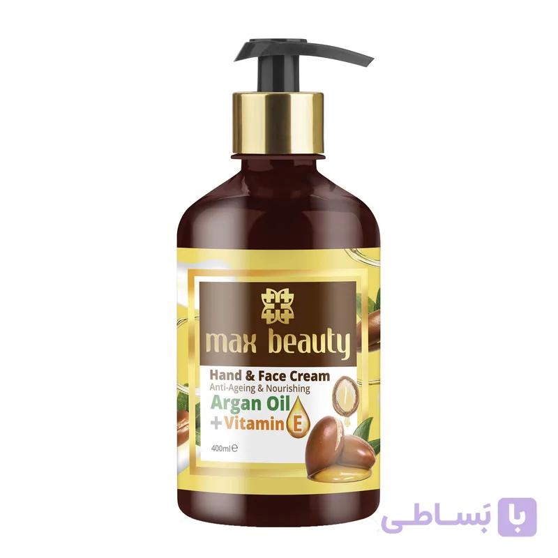 کرم دست و صورت مکس بیوتی مدل آرگان حجم 400 میلی لیتر — تصویر 1