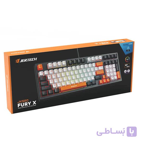 کیبورد گیمینگ جرتک با سیم مدل Jertech jk550