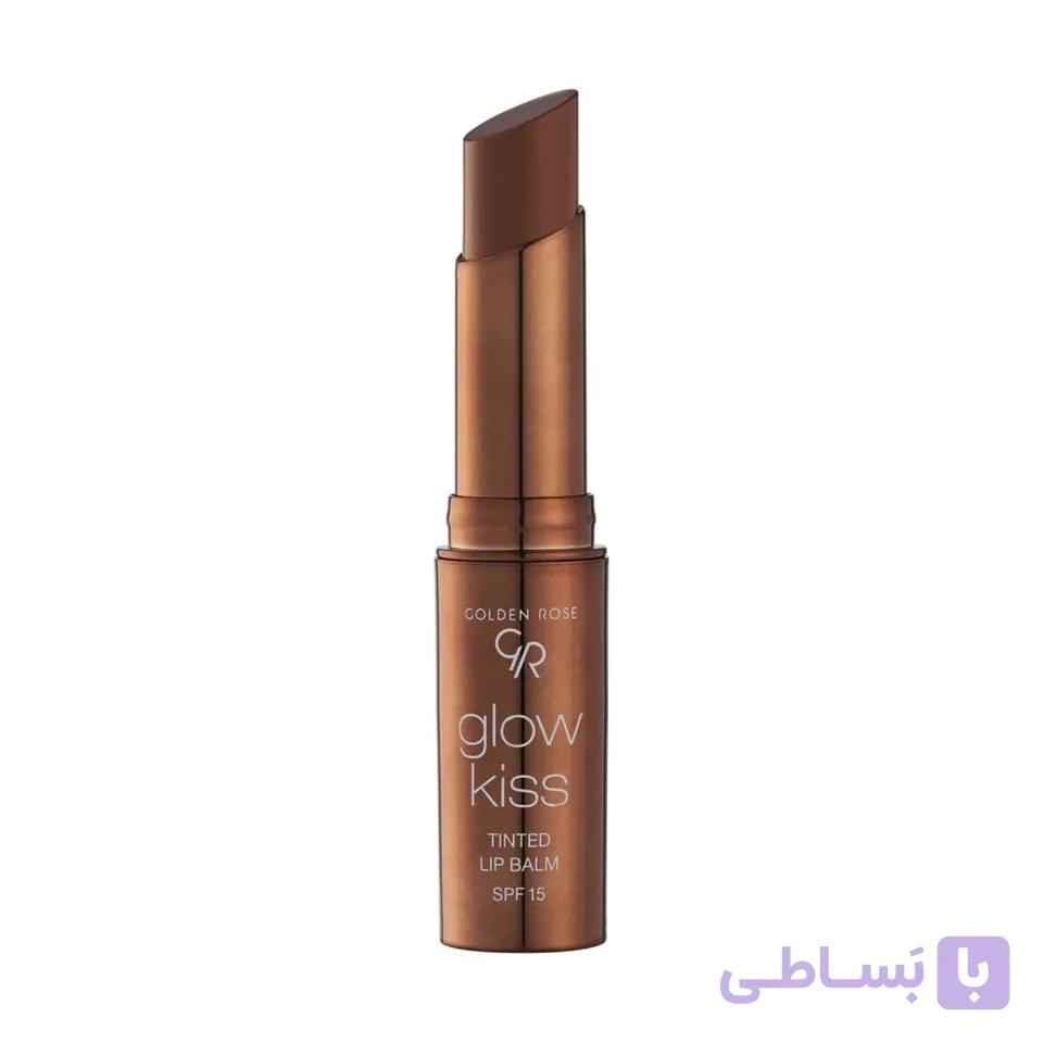 تینت لب جامد گلدن رز شماره 06 (کیک شکلاتی) GOLDEN ROSE glow kiss TINTED LIP BALM — تصویر 1